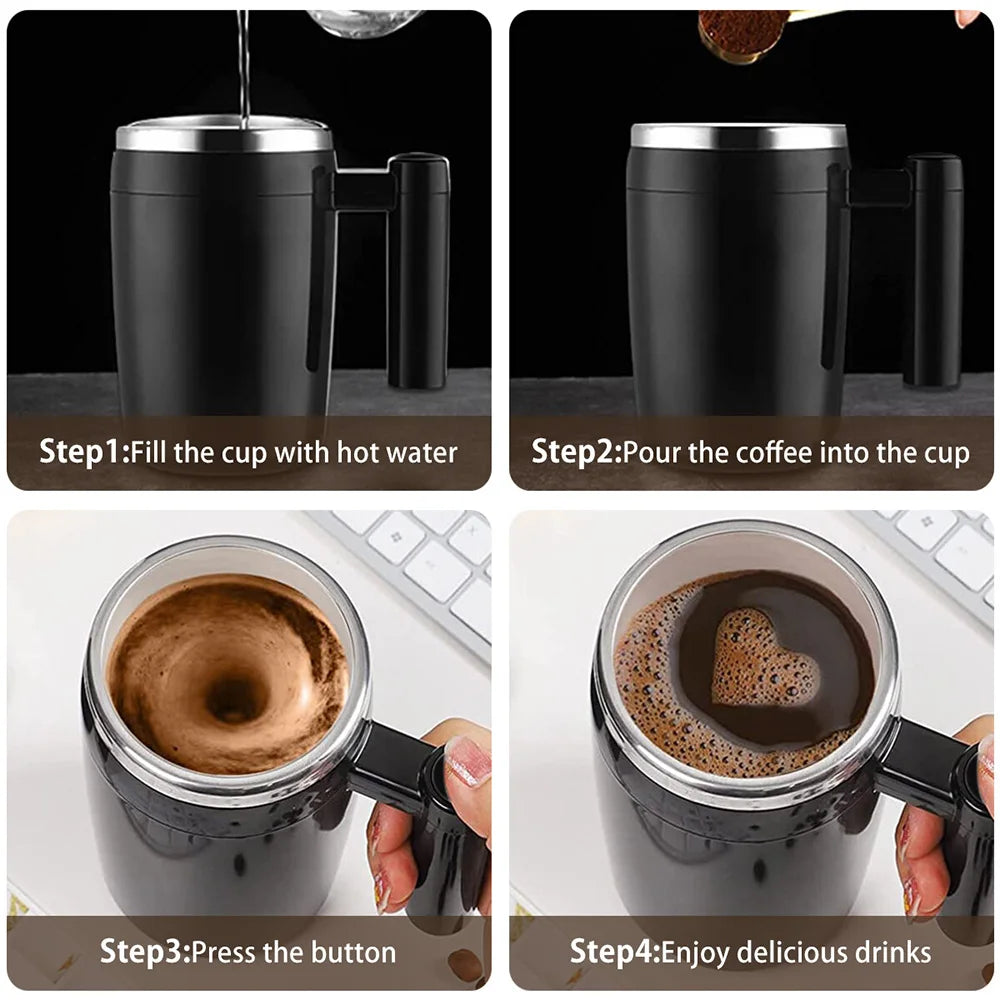 Self-Stirring Coffee Cup Rechargeable Auto Magnetic Coffee Mug