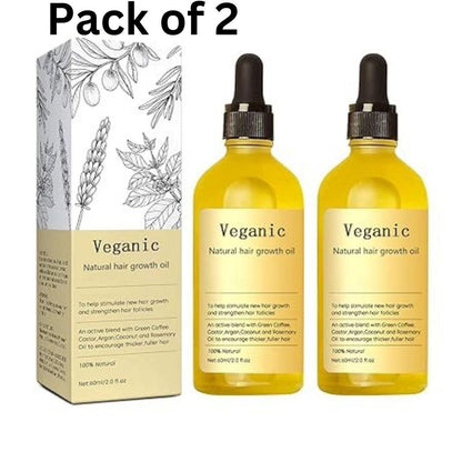 Veganic Natural Hair Growth Oil ( BUY 1 GET 1 FREE SALE )