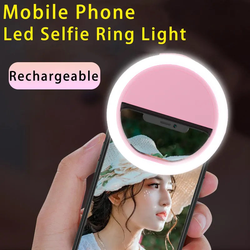 USB Rechargeable Led Selfie Ring Light Mobile Phone