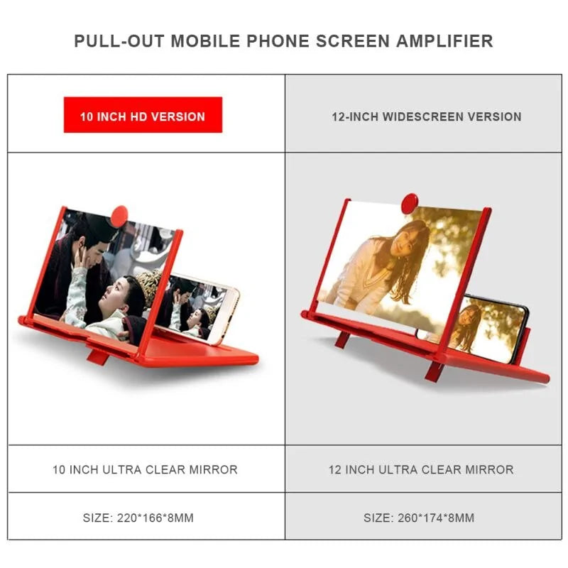 3D HD Mobile Phone Adjustable Stand With Screen Amplifier
