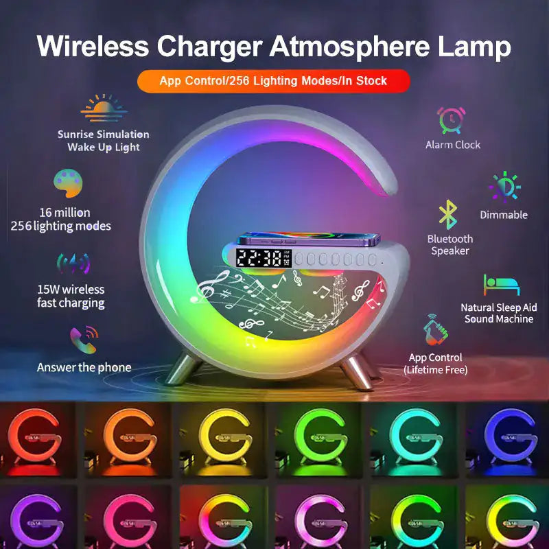 Multifunctional Wireless Charging Atmosphere Light with