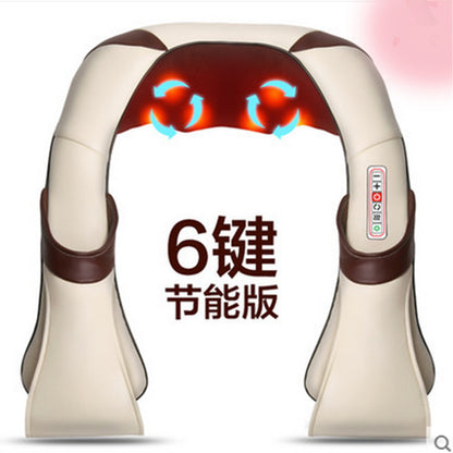 Shiatsu Cervical Back and Neck Massager Shawl Electric Roller Heat Device Manual China Home Car Massage Machine